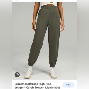 LULULEMON RELAXED HIGH RISE JOGGER